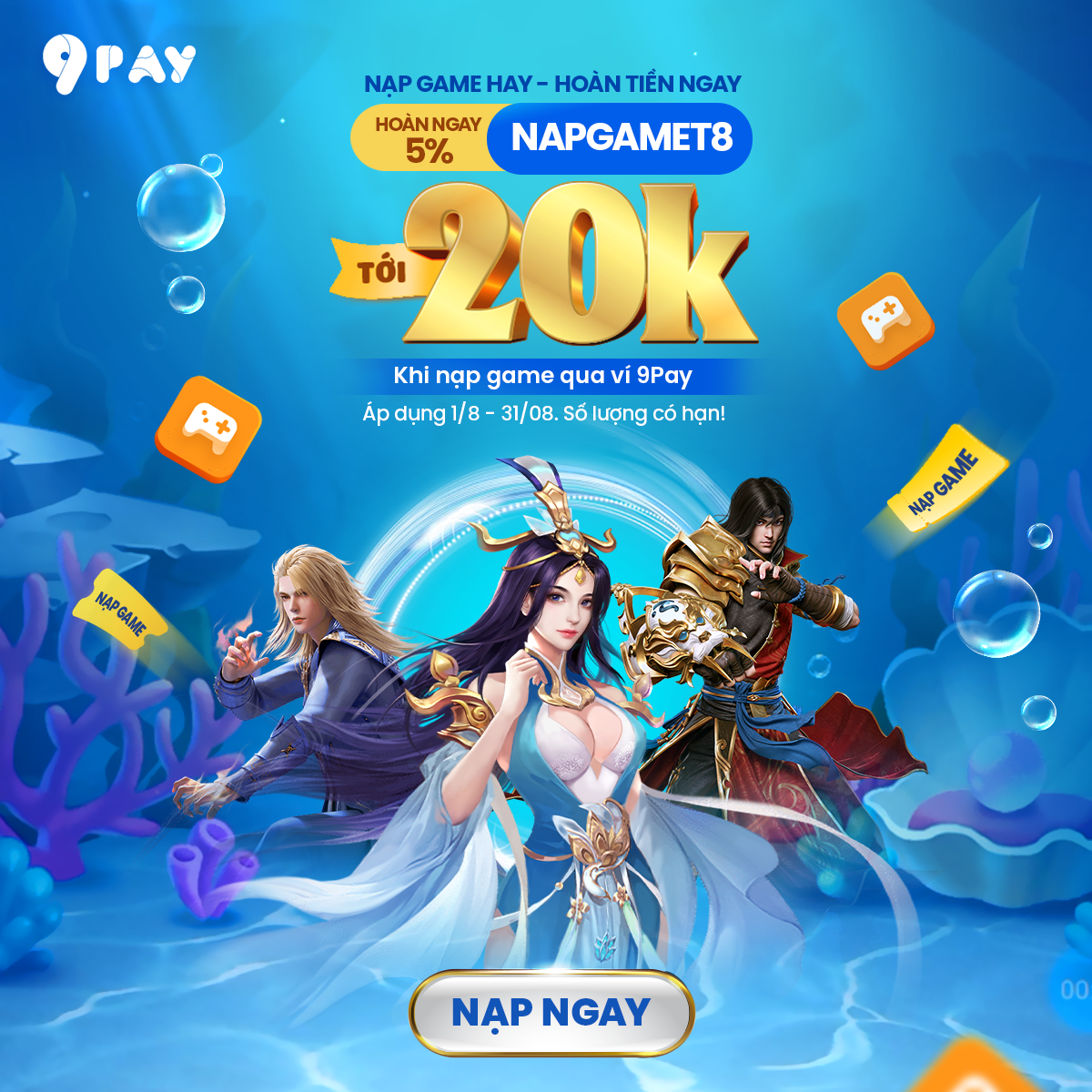 voucher-napgamet8-hoan-tien-5-len-toi-20k-khi-nap-game