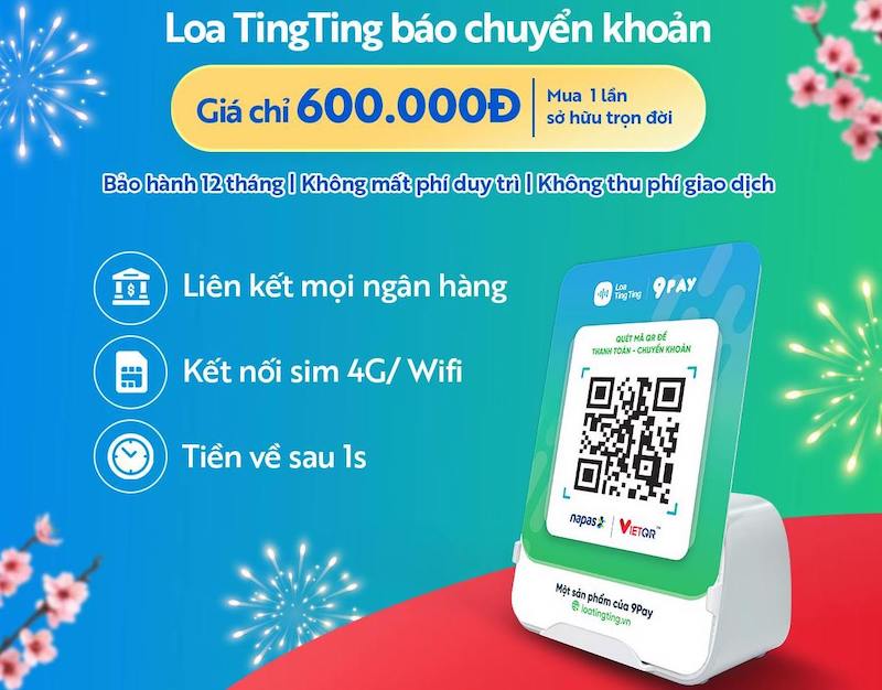 loa thông báo chuyển khoản