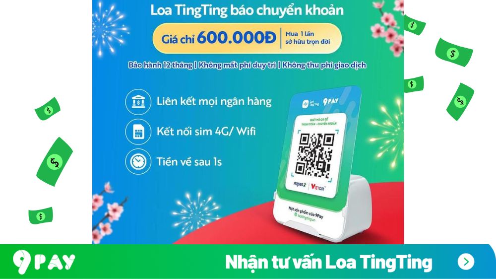 loa thông báo chuyển khoản