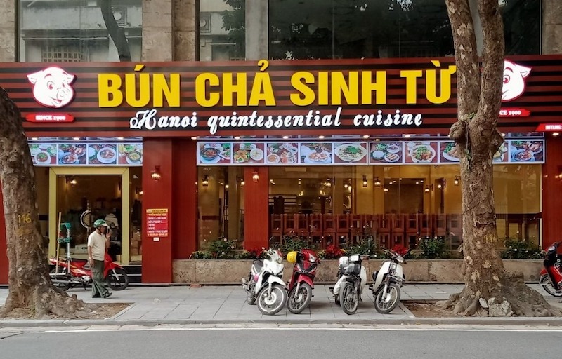 bún chả sinh từ quán bún ngon hà nội