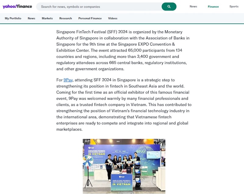 9Pay Singapore FinTech Festival 2024