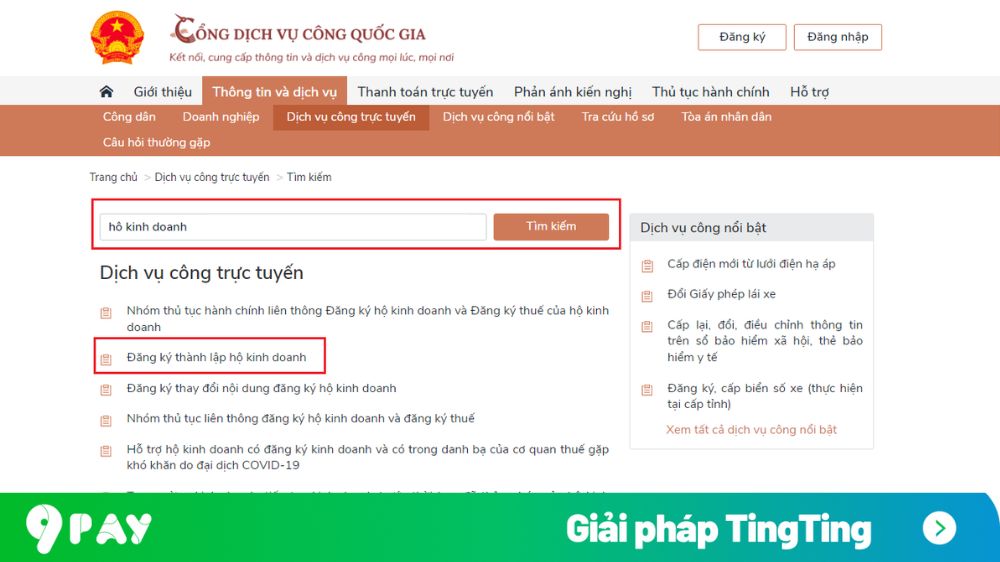 hướng dẫn đăng ký hộ kinh doanh