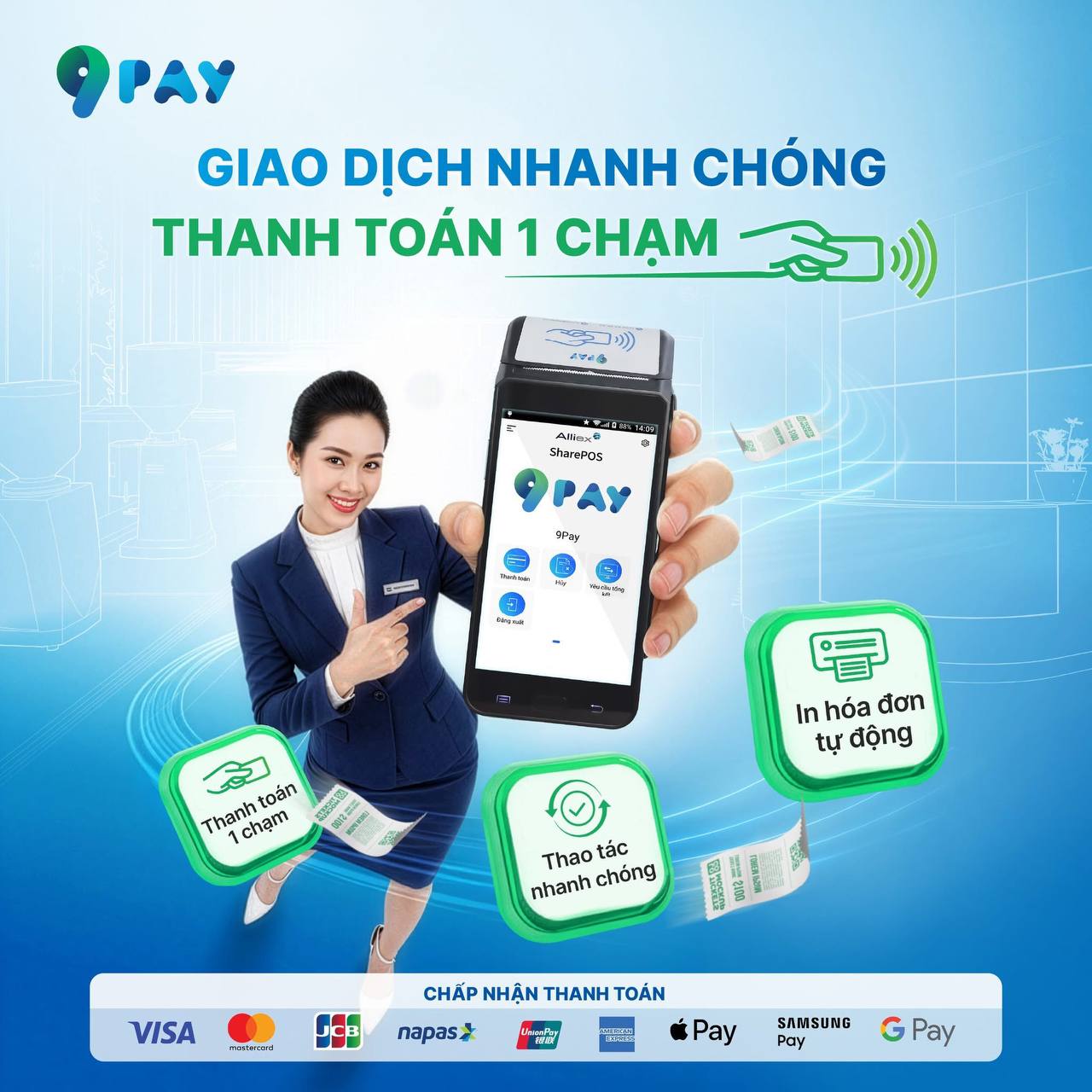máy tính tiền 9paypos cầm tay