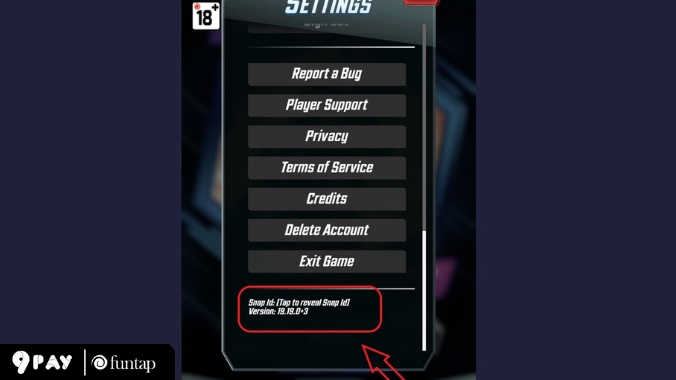 Lấy ID tài khoản trong mục settings