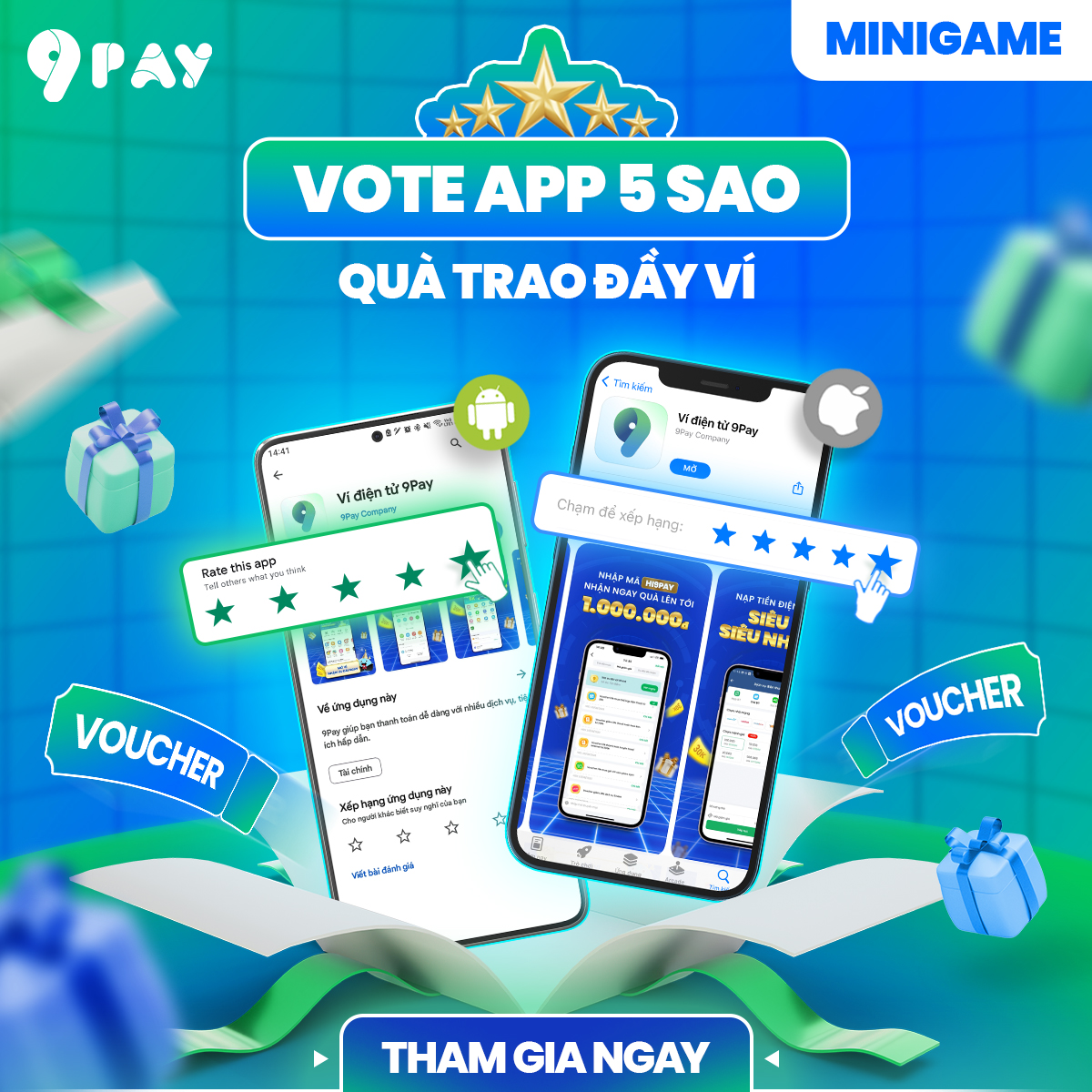 minigame-vote-app-5-sao-qua-trao-day-vi